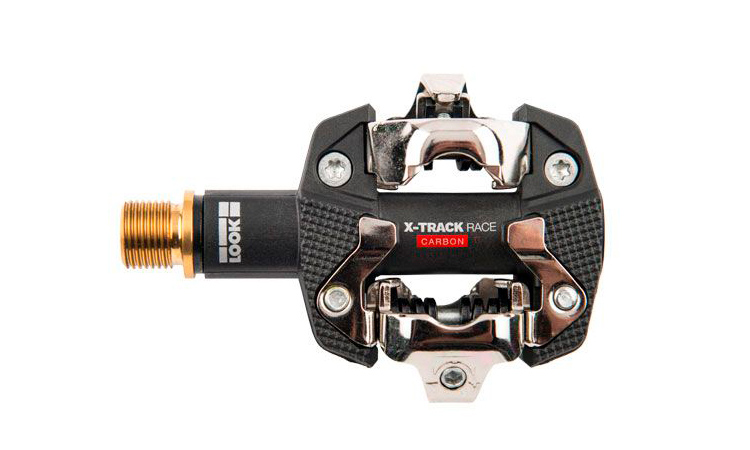 Фотографія Педалі Look X-TRACK RACE CARBON TI карбон, титанова вісь 9/16", чорні