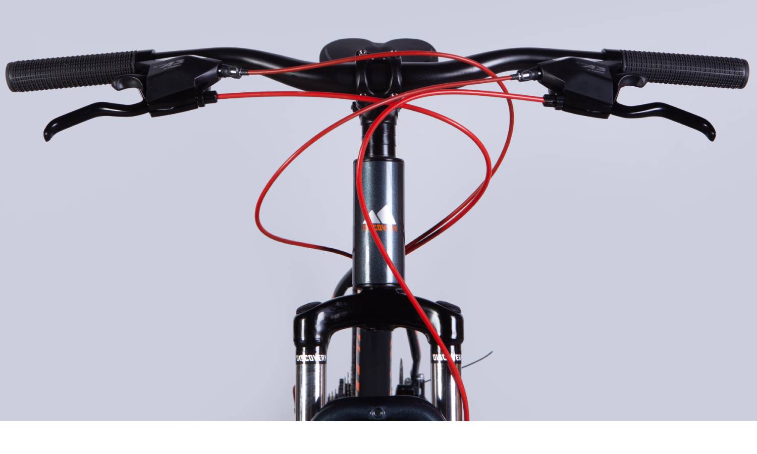 Велосипед Discovery BASTION DD 27,5" размер М рама 17" 2025 серо-оранжевый 4