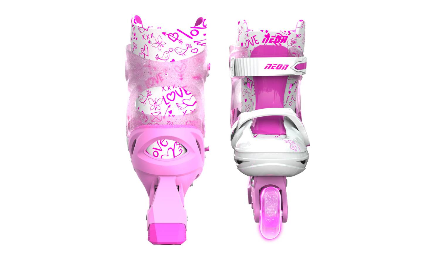 Роликовые коньки Neon Inline, размер 34-37, розовый 2