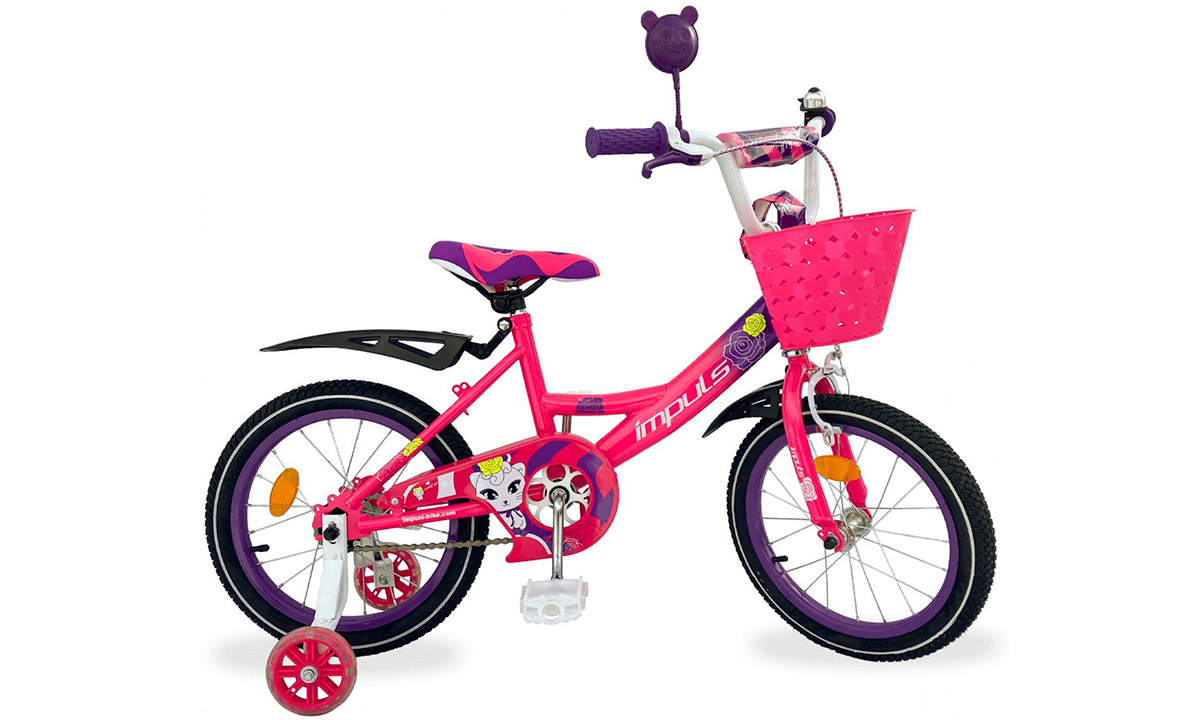 Фотографія Велосипед Impuls Kids 16" (2021) 2021 Рожево-фіолетовий