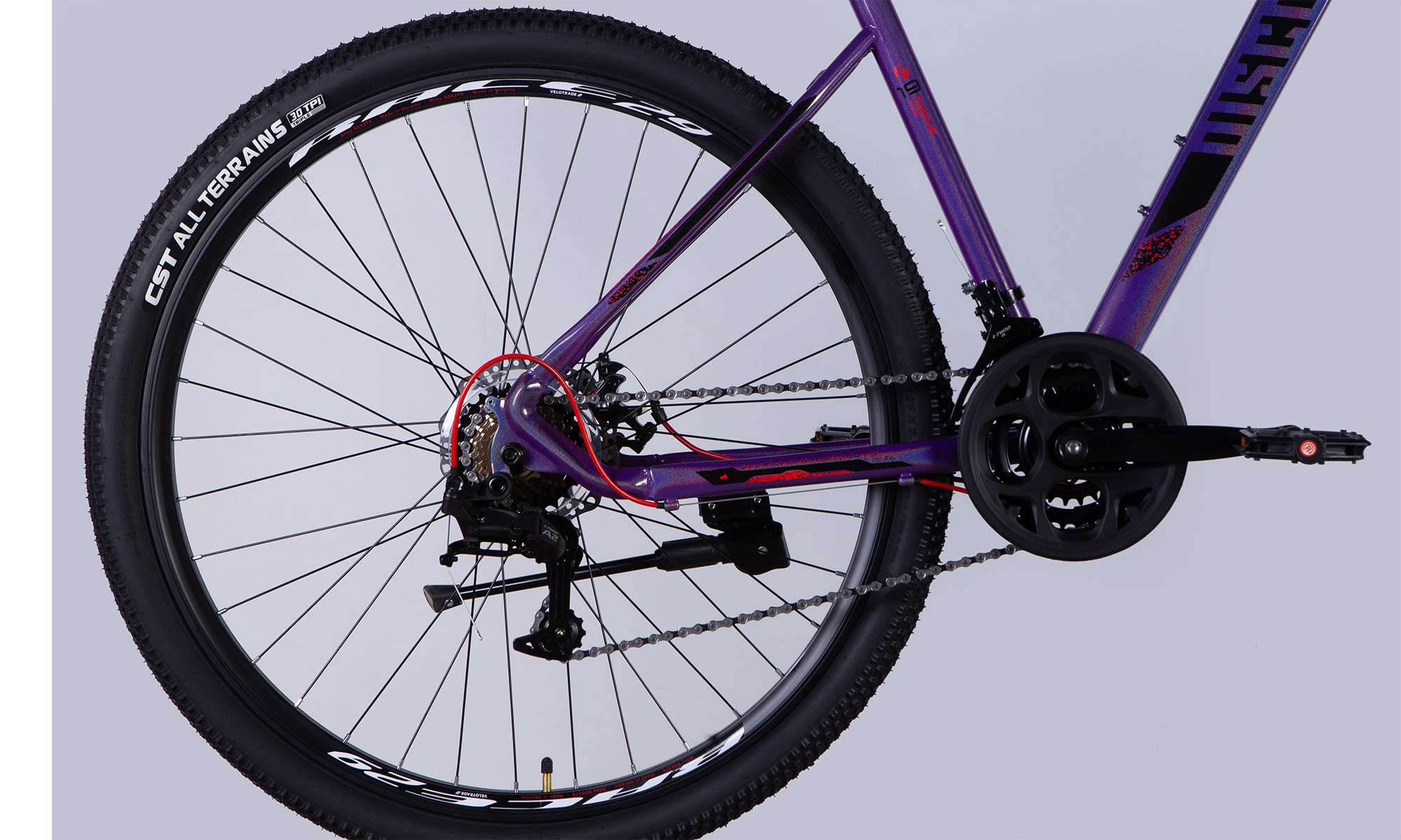Велосипед Discovery TREK DD FR 29", розмір L, рама 19", рік 2025, фіолетовий 2 Велосипед Discovery TREK DD FR 29", розмір L, рама 19", рік 2025, фіолетовий 2