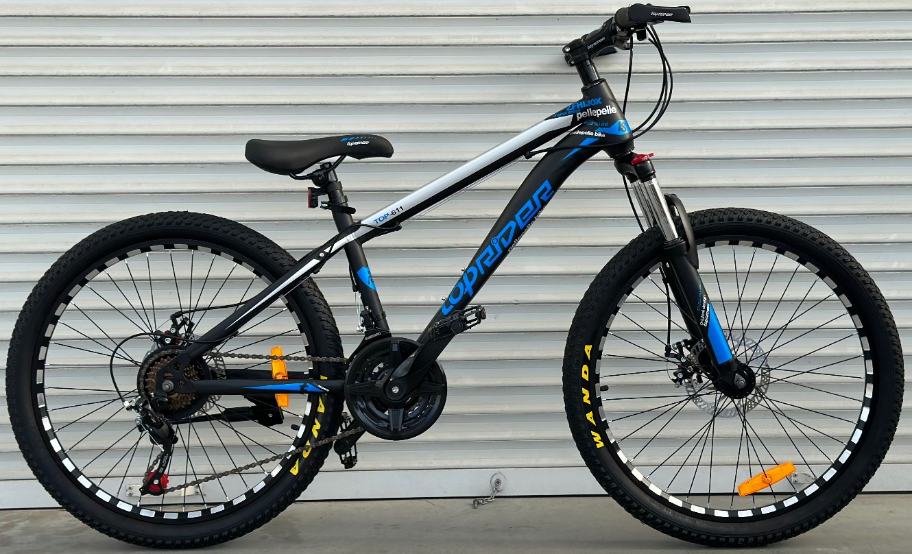 Фотографія Велосипед Toprider Listers 611 24" розмір XXS 2023 Чорно-синій