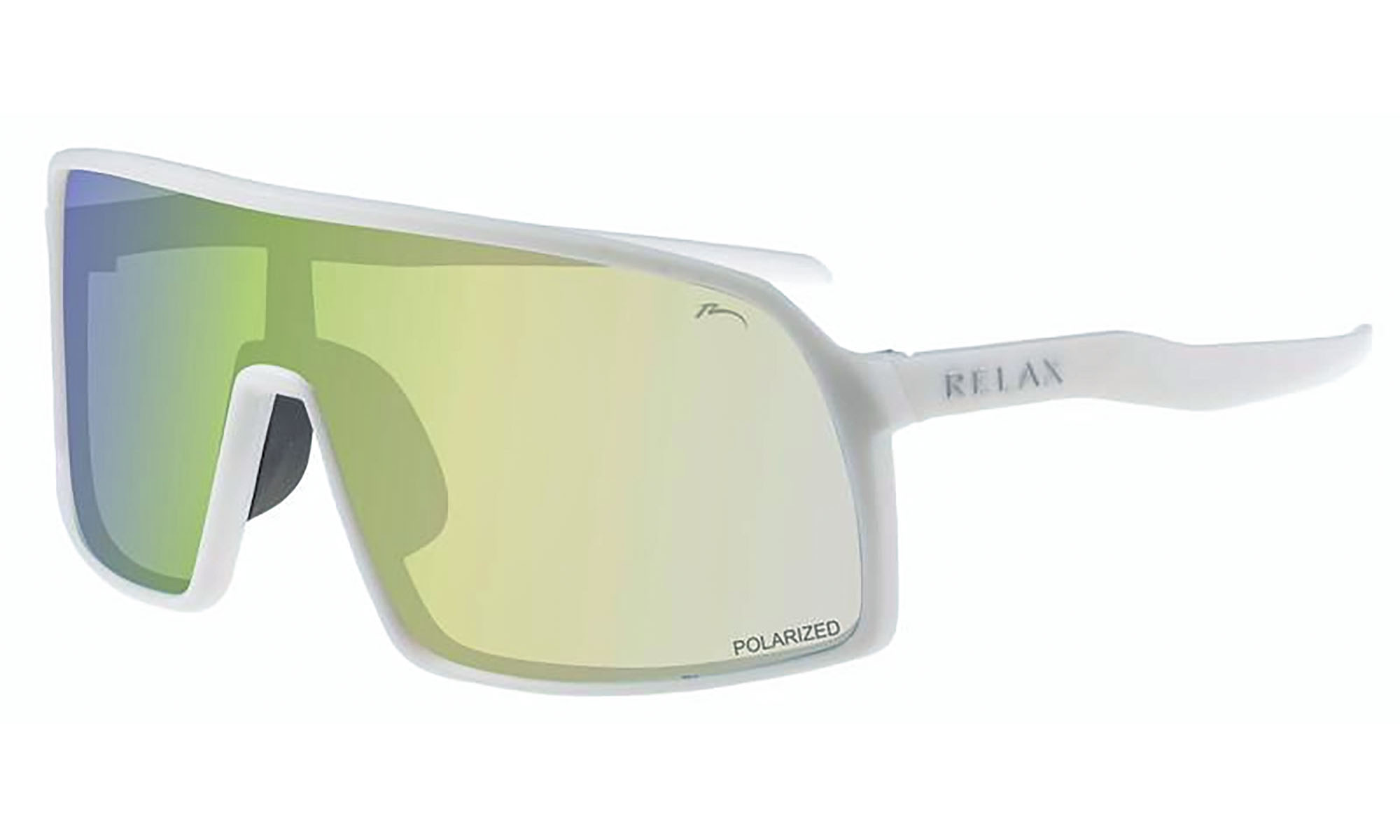 Окуляри Relax Prati білі глянцеві, лінза brown (Polarized TAC), amber platinum, кат. 3 Окуляри Relax Prati білі глянцеві, лінза brown (Polarized TAC), amber platinum, кат. 3