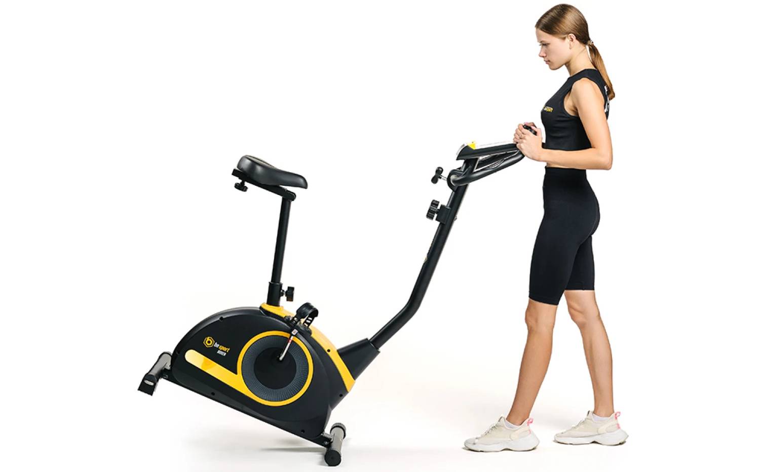 Велотренажер Besport BS-1040 BOXER магнітний чорно-жовтий 10
