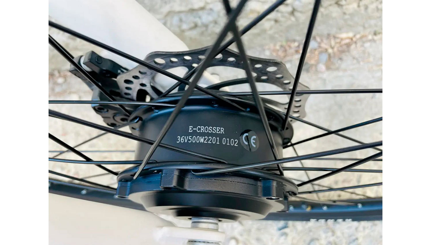 Електровелосипед Crosser E-Hybrid 28" 36V/500W/12Ah li-ion Samsung Біло-червоний 7
