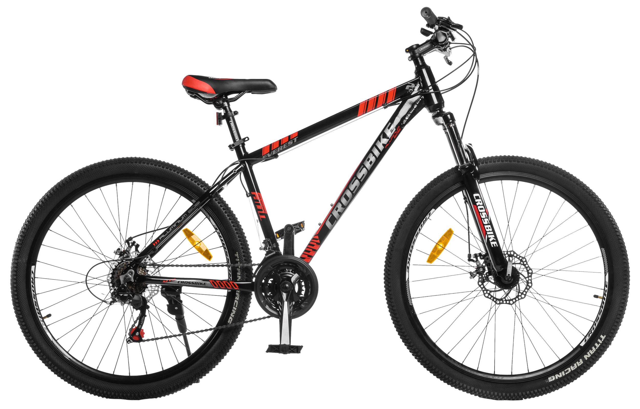Фотография Велосипед CrossBike Everest 27,5" размер М рама 17 2022 Чёрный-Красный