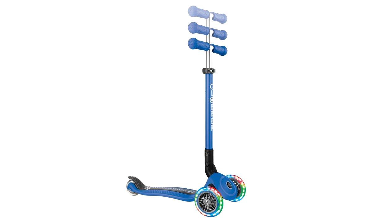 Самокат GLOBBER серии PRIMO FOLDABLE FANTASY LIGHTS, синий, 3+ 4
