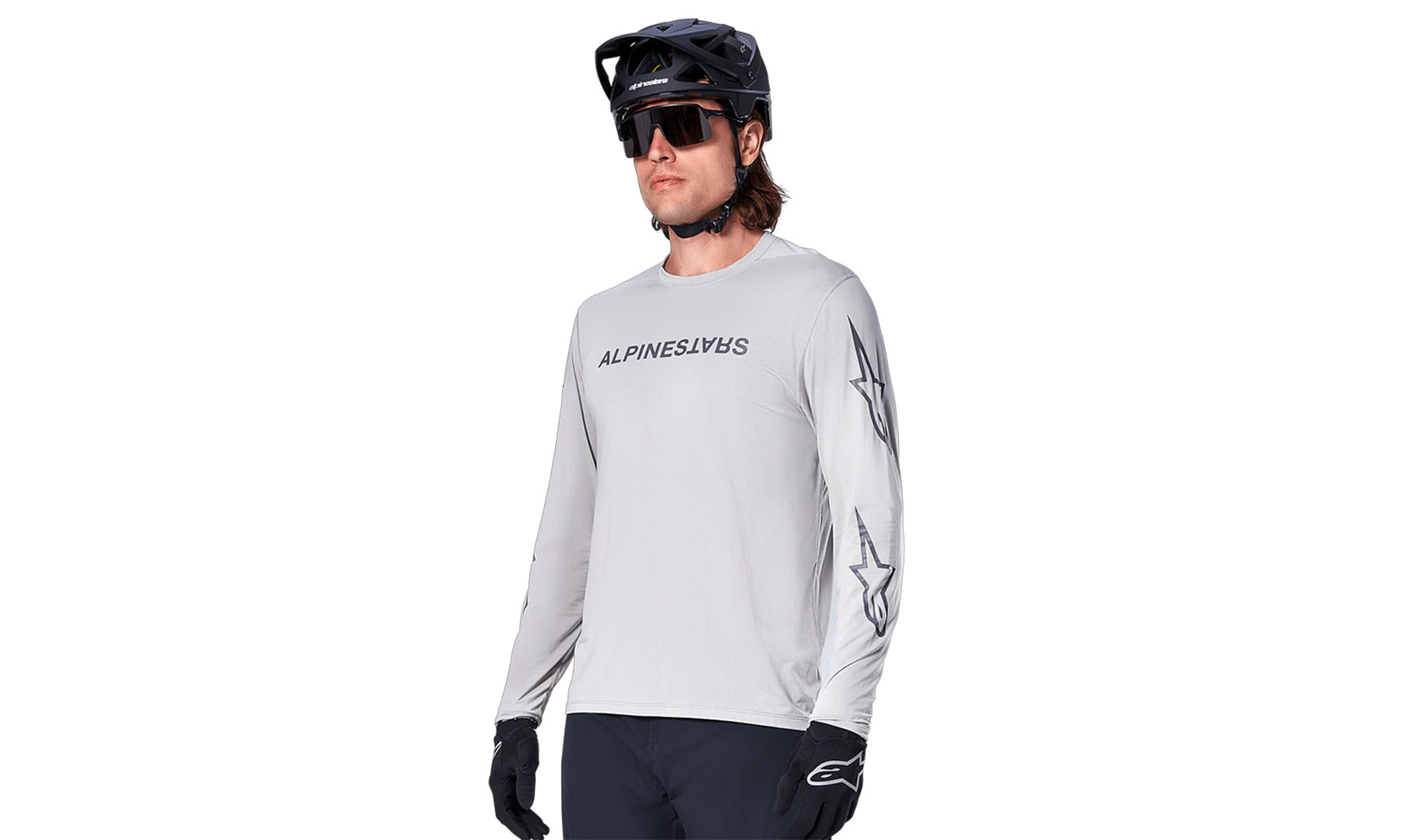 Фотография Джерси Alpinestars A-DURA SWITCH LS JERSEY LIGHT GRAY, L, серый