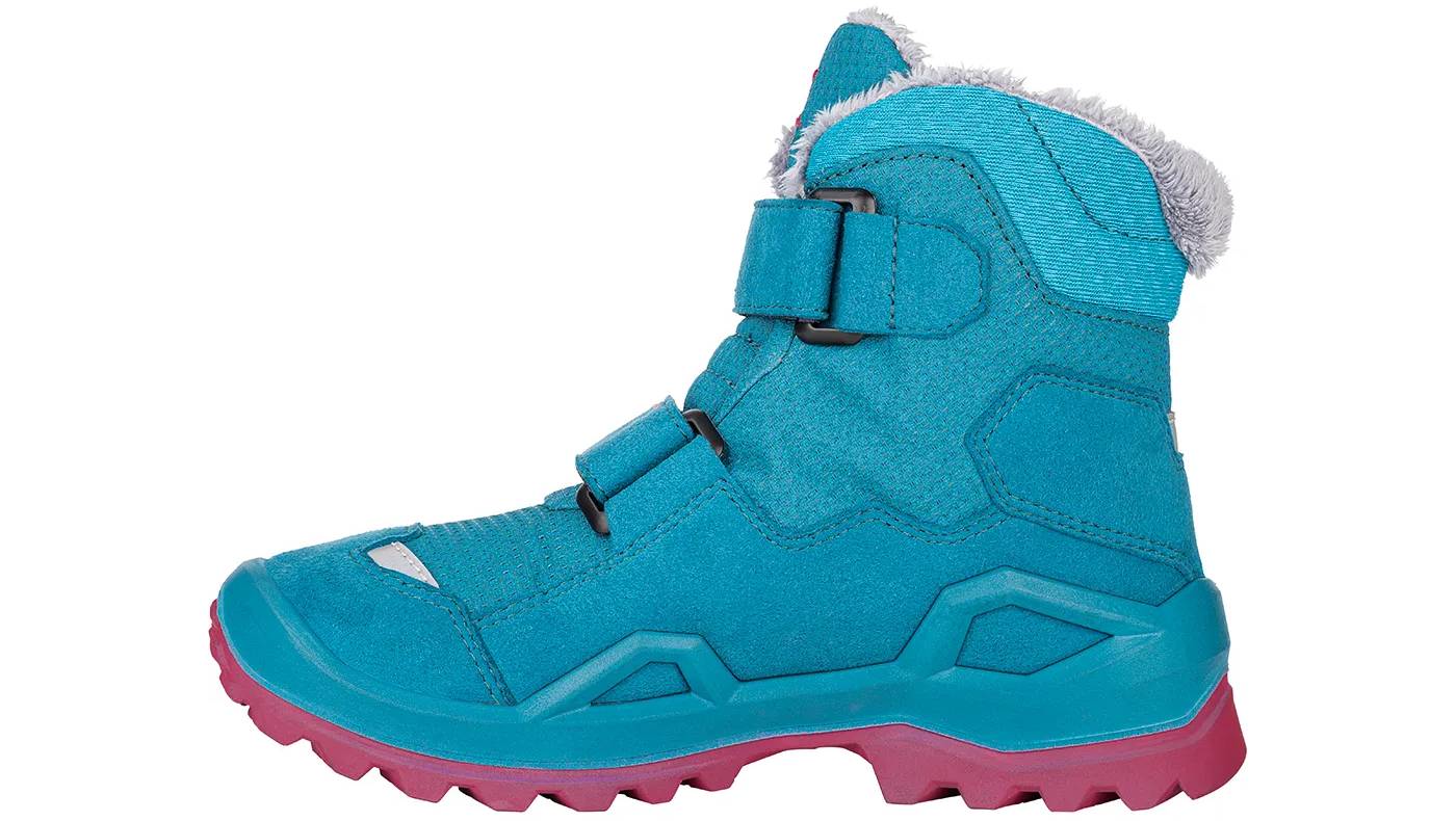 Фотография Ботинки детские LOWA Milo Evo GTX MID Jr turquoise-fuchsia размер 39.0 4