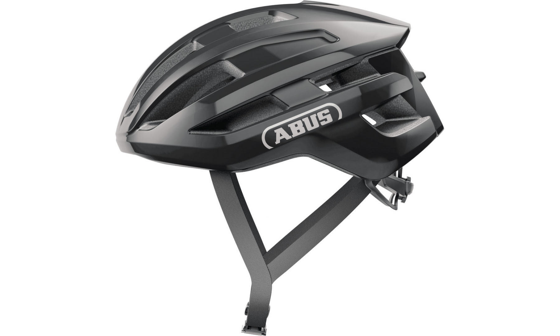 Велошолом спортивний ABUS POWERDOME shiny black, розмір M (54-58 см) 
