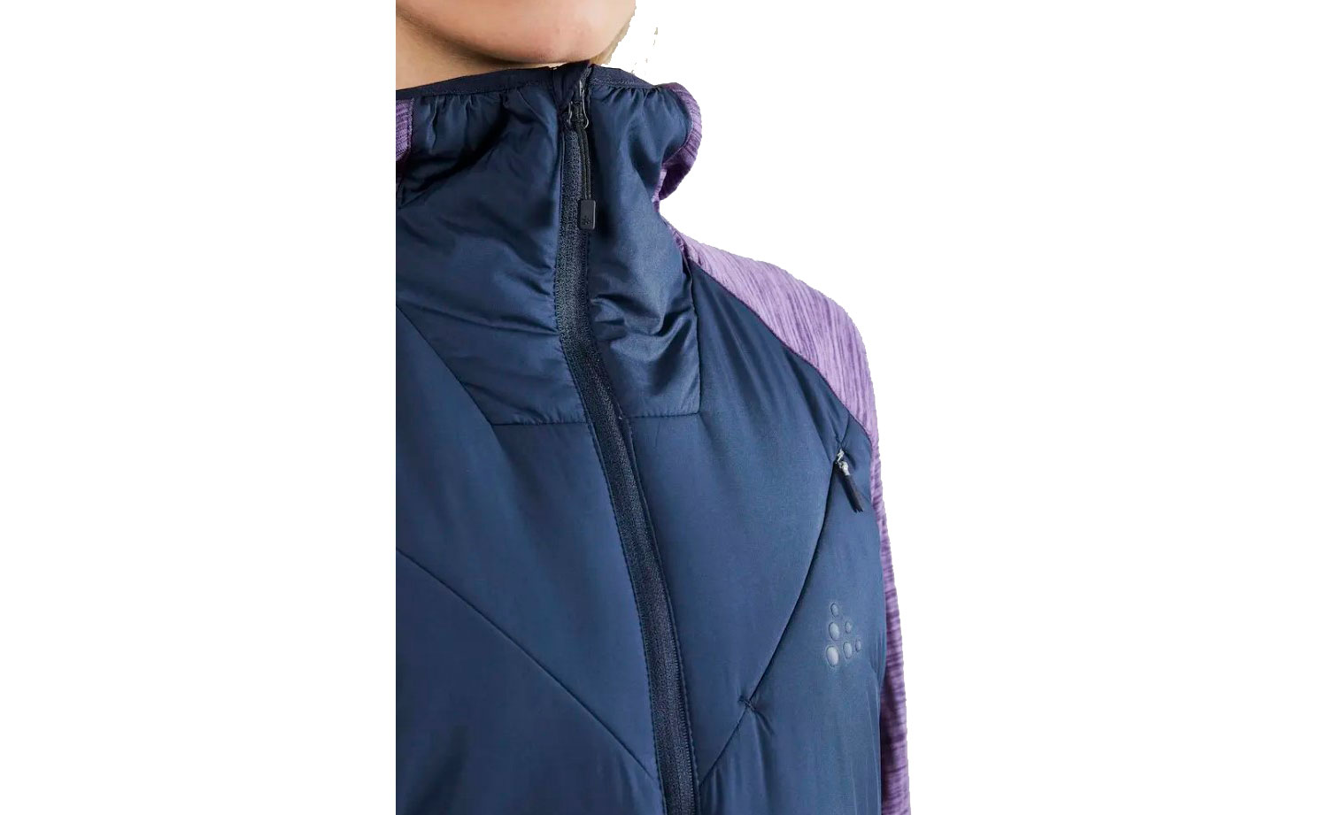 Куртка Craft Polar LT PD Midlayer женская, размер XS, сезон AW 19, сине-фиолетовый 3
