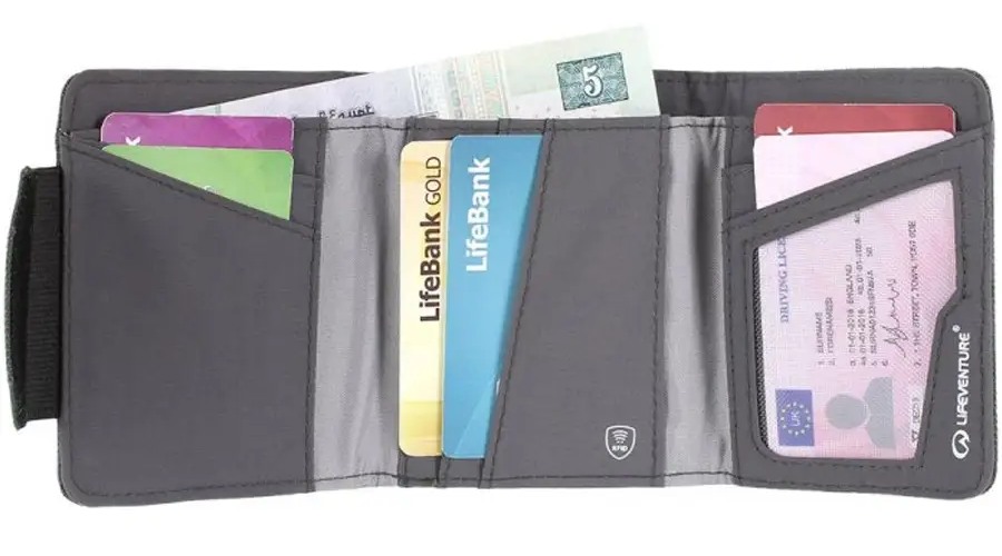Фотография Кошелек Lifeventure Recycled RFID Wallet grey 9