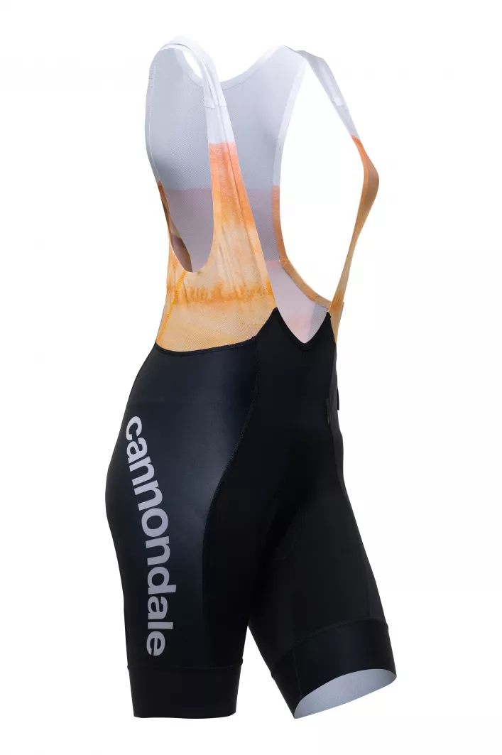 Велотрусы Cannondale Rapha Pro Team на лямках жен черно-оранж, M 3