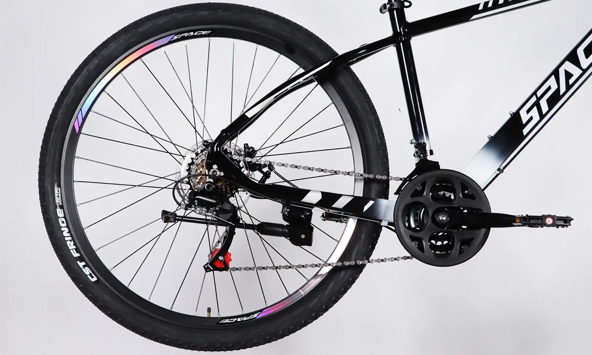 Велосипед SPACE MERCURY DD FR 27.5", розмір M, рама 17", рік 2026, чорно-білий 2 Велосипед SPACE MERCURY DD FR 27.5", розмір M, рама 17", рік 2026, чорно-білий 2