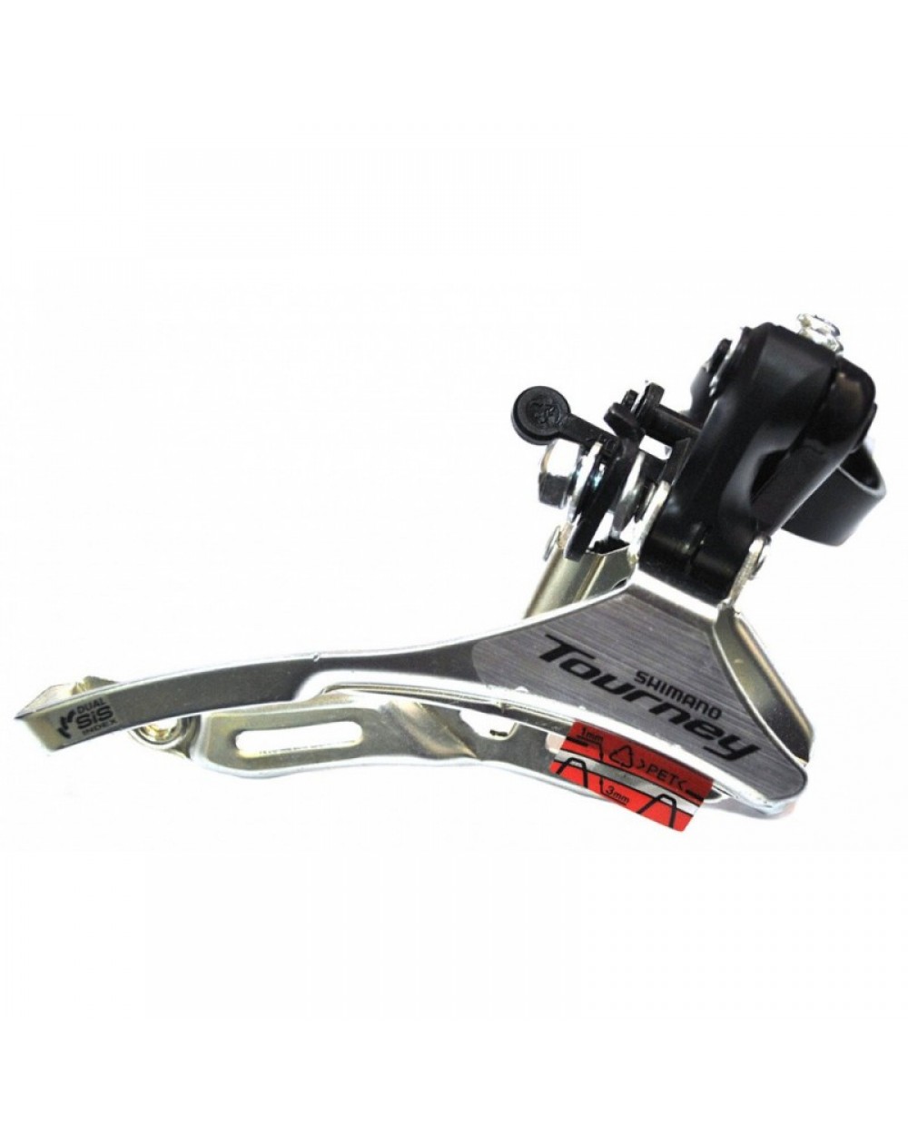 Перемикач передній Shimano FD-TY300 TOURNEY 34.9мм верхня тяга чорно-сірий 2 Перемикач передній Shimano FD-TY300 TOURNEY 34.9мм верхня тяга чорно-сірий 2