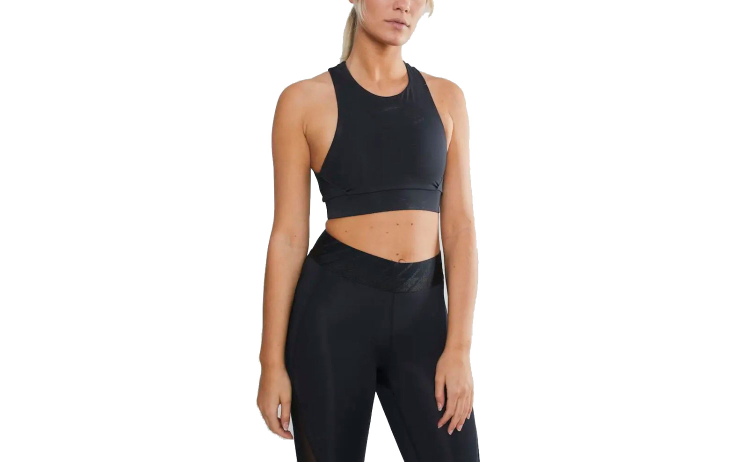 Женский топ Craft UNTMD Cropped Singlet размер XS, сезон AW 19, черный 3