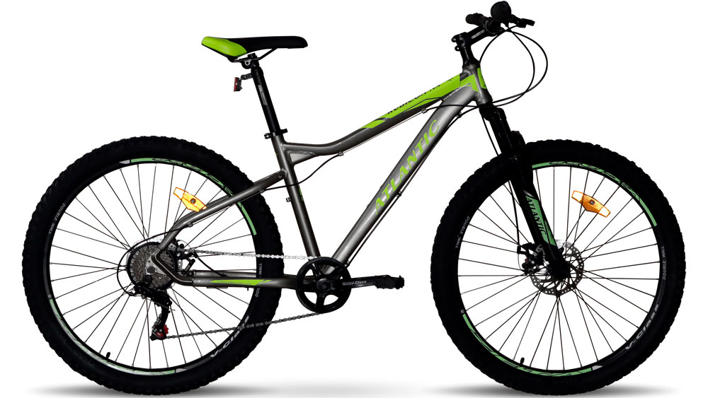 Фотографія Велосипед Atlantic Rubicon NX 27,5" розмір M рама 17 2023 Сіро-зелений