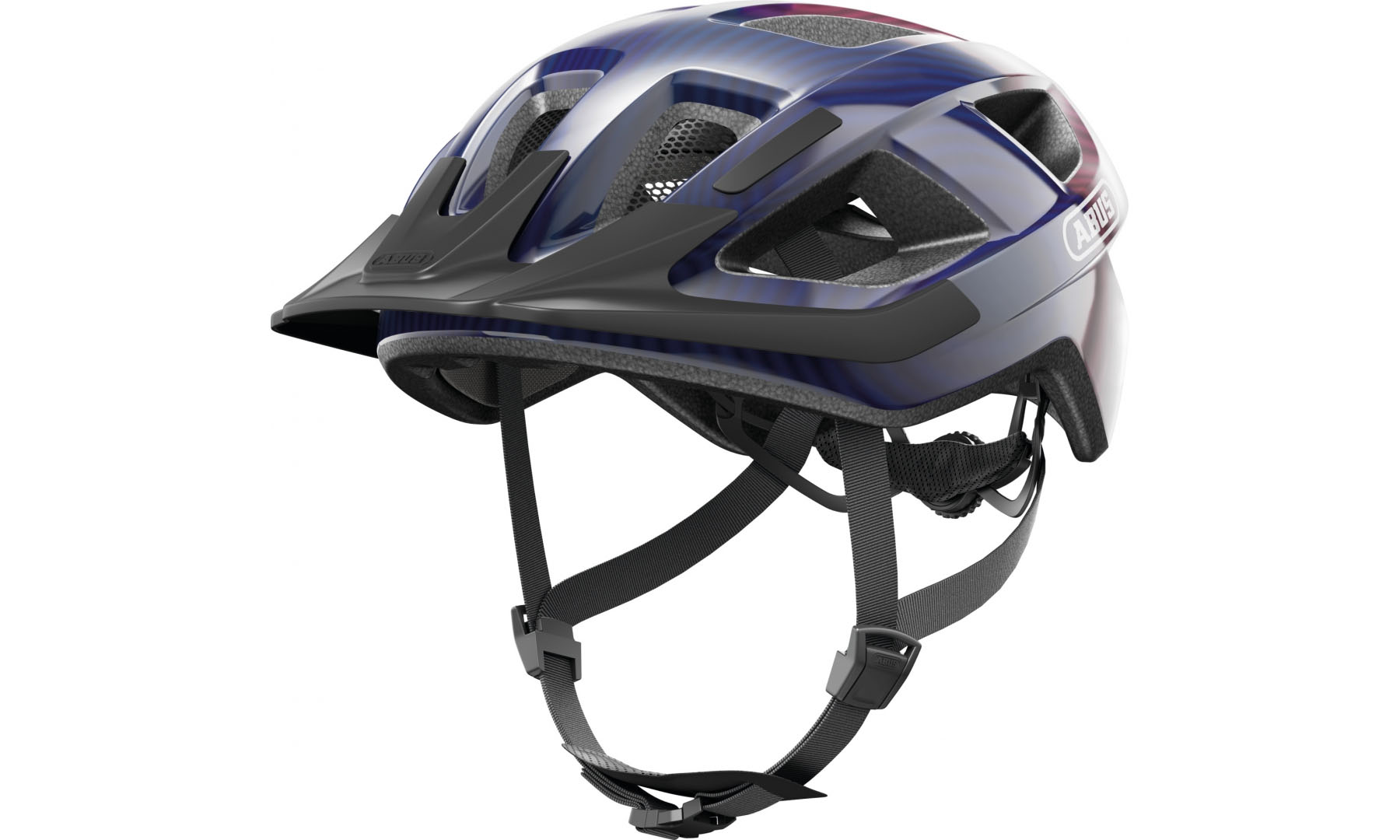 Велошлем ABUS ADURO 3.0 purple waves, размер M (52-58 см), фиолетовый 6