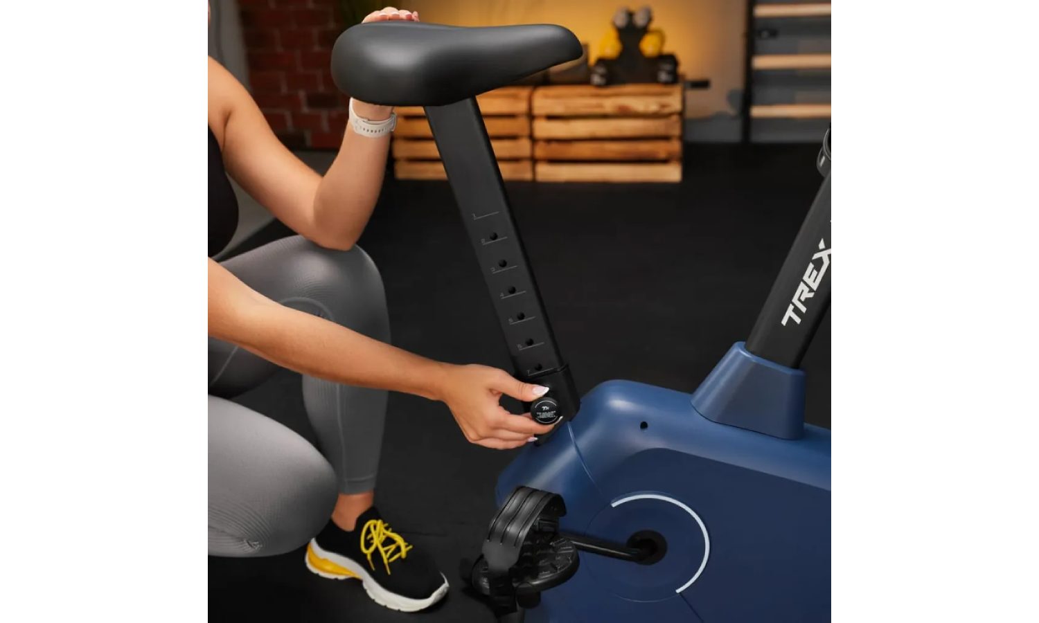 Велотренажер Trex Sport TX-380MB Rigon магнитный темно-синий 12