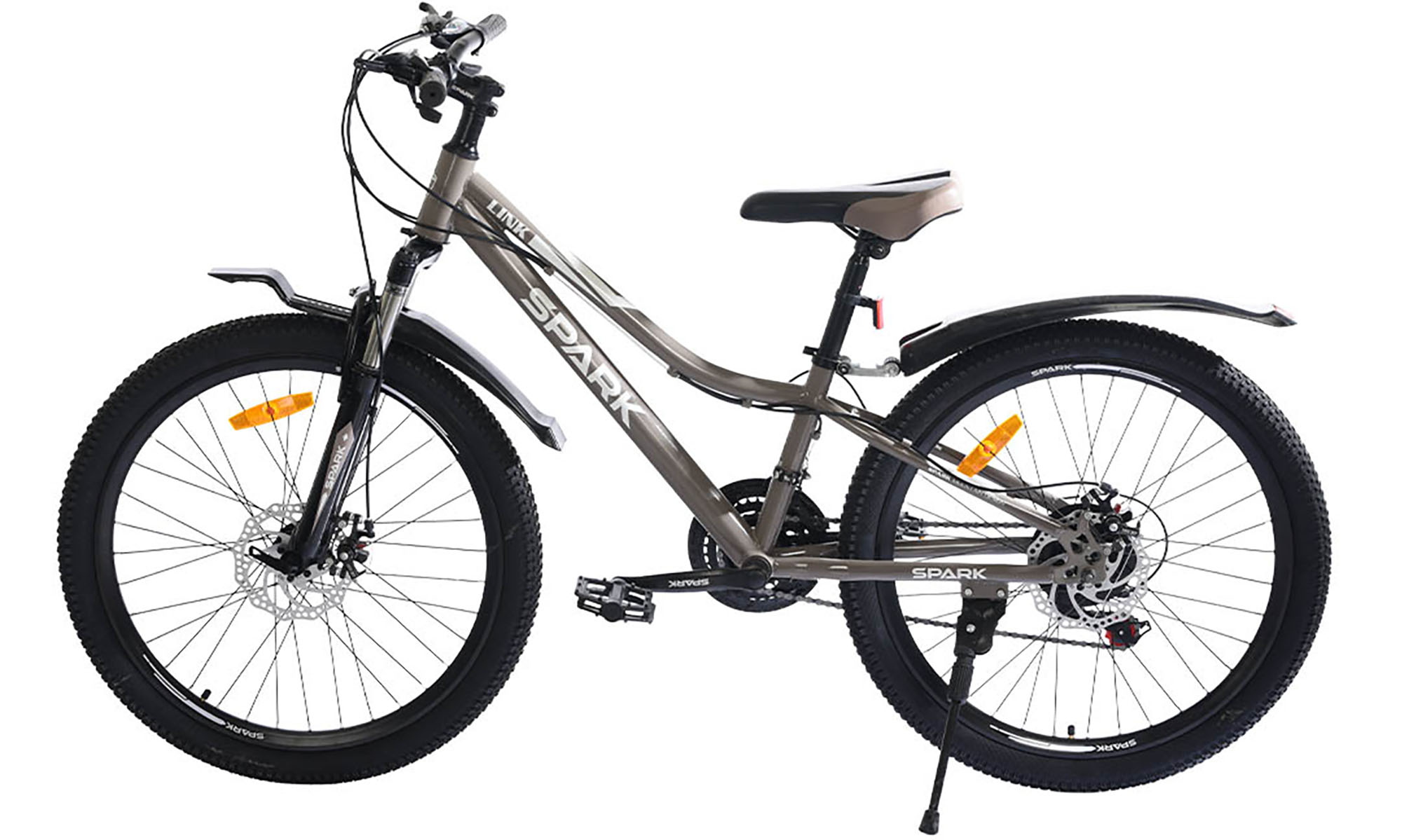 Велосипед SPARK LINK 24", размер XXS, рама 11", год 2026, серый 6 Велосипед SPARK LINK 24", размер XXS, рама 11", год 2026, серый 6