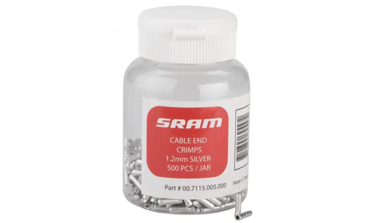 Фотографія Законцювання троса Sram CABLE END CRIMPS SILVER 1.2 мм