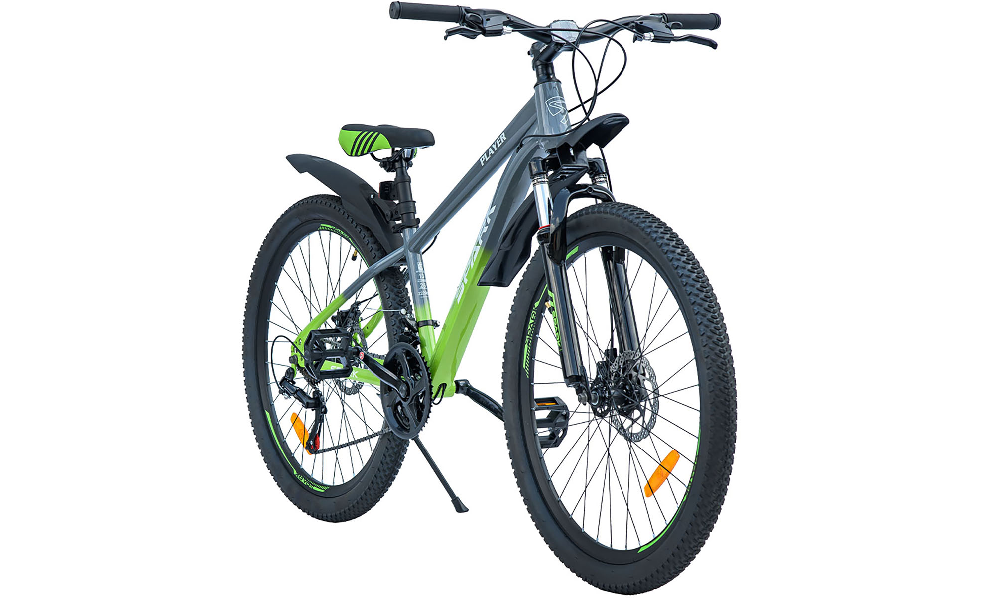Велосипед SPARK PLAYER 26", размер XS, рама 13", год 2025, серо-зеленый 3
