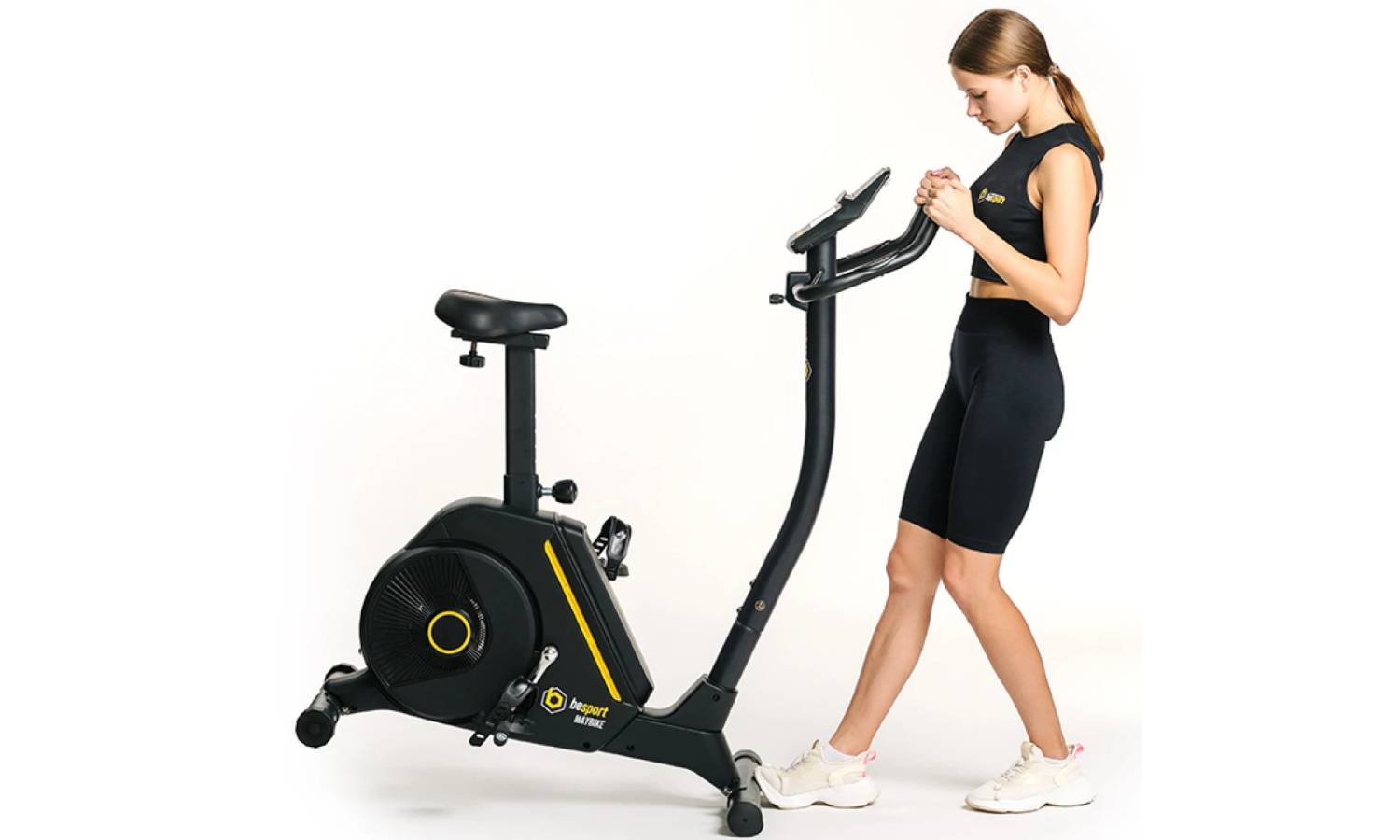 Велотренажер Besport BS-6047 MYBIKE электромагнитный черно-желтый 10 Велотренажер Besport BS-6047 MYBIKE электромагнитный черно-желтый 10