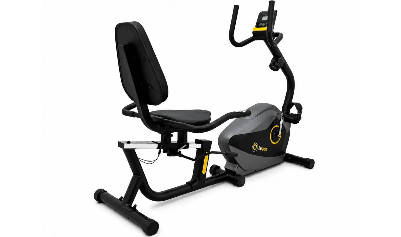 Велотренажер BESPORT BS-525 AXER горизонтальный черно-желтый 10