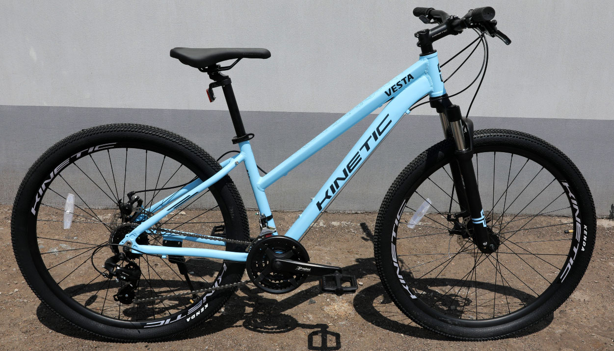 Фотография Велосипед Kinetic VESTA 27,5" размер М рама 17" 2023 Голубая 3
