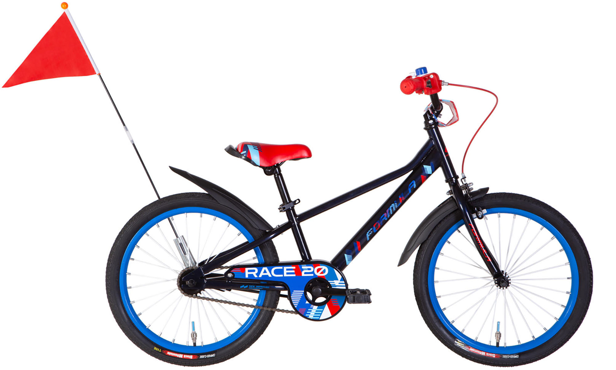 Велосипед Formula Kid RACE BH 20", размер XXS, рама-10", год 2026, синий с красным 