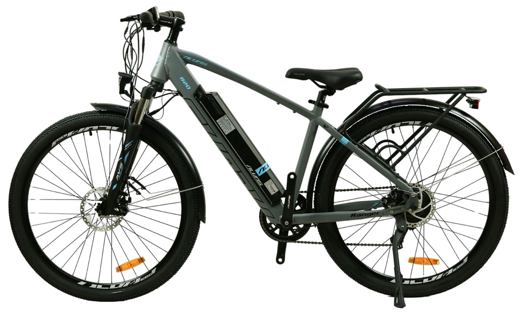 Фотография Электровелосипед Titan Alvas RANGER 820 Man 27,5" рама M (17") Серый 3