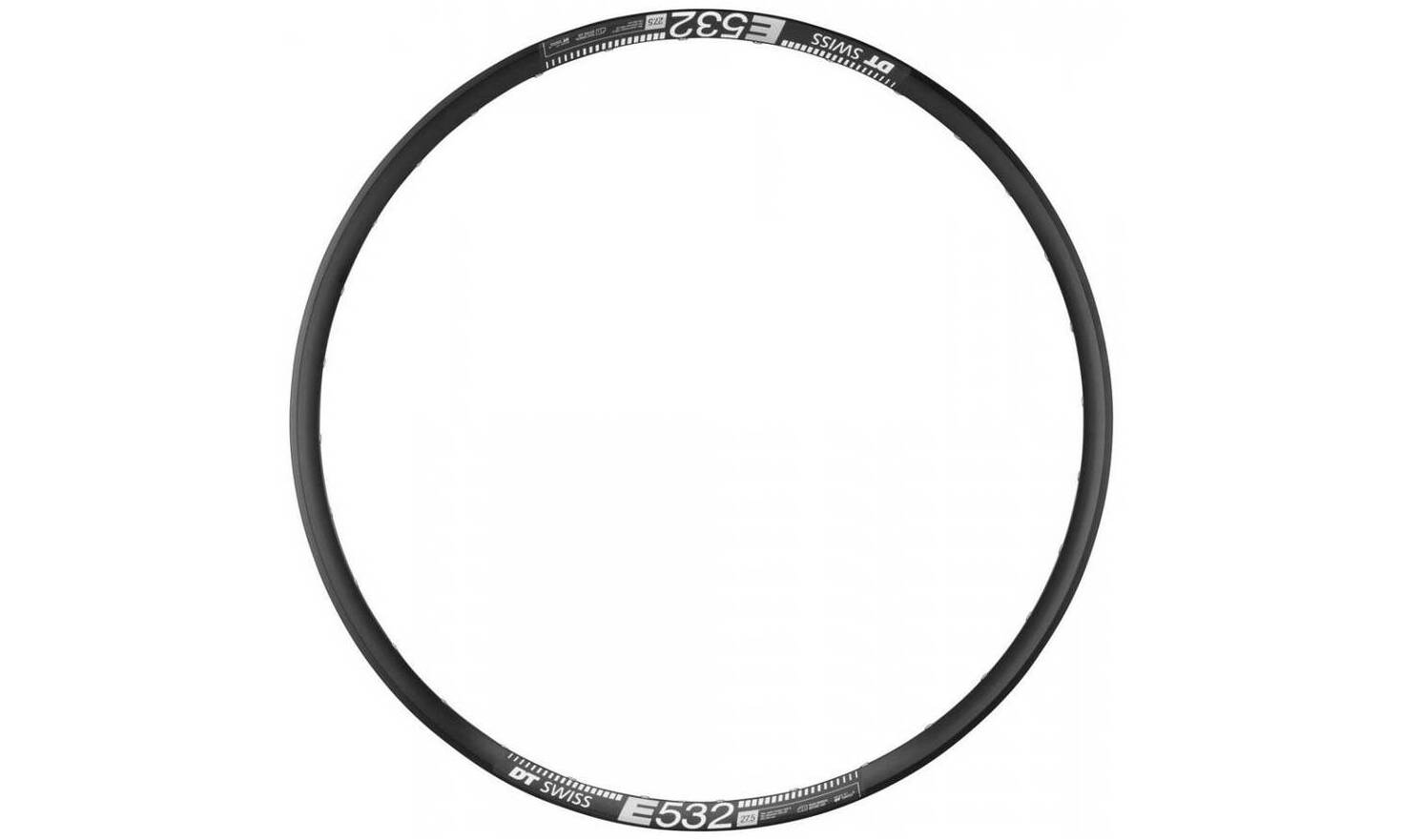 Обод DT Swiss E 532 27.5", размер 584х30 мм, 32 отверстия, ниппель Presta, черный 