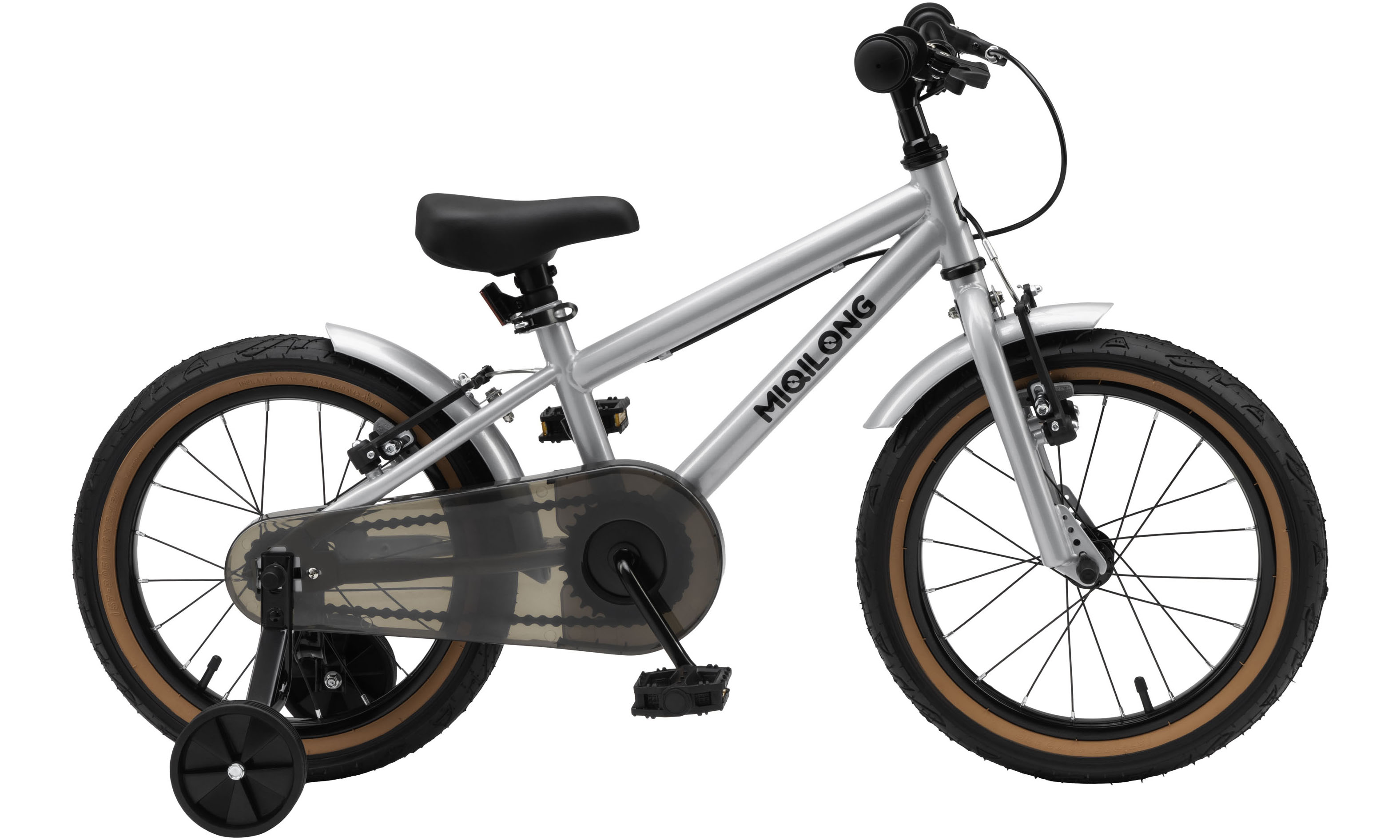 Детский велосипед Miqilong ST 16", One size, 2025, серебристый 5