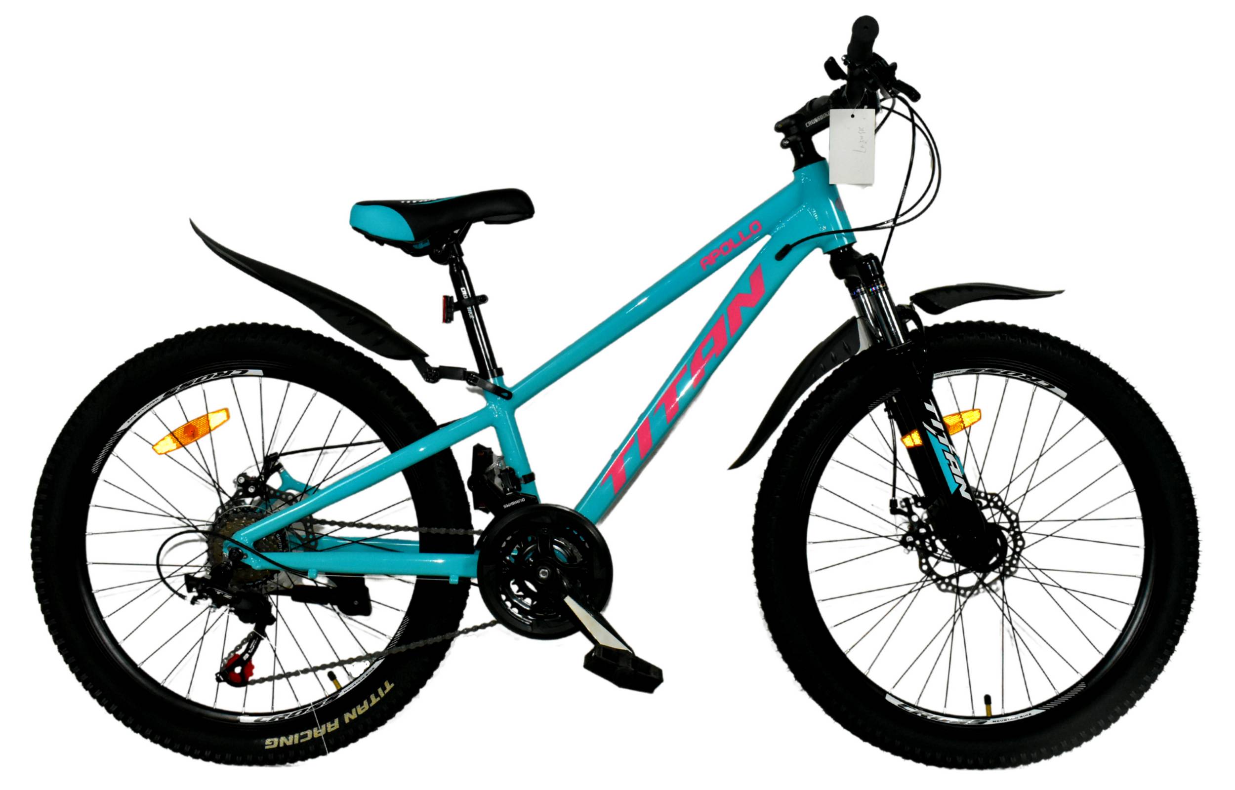 Фотография Велосипед Titan APOLLO 24" размер XXS рама 11 2022 Голубо-розовый