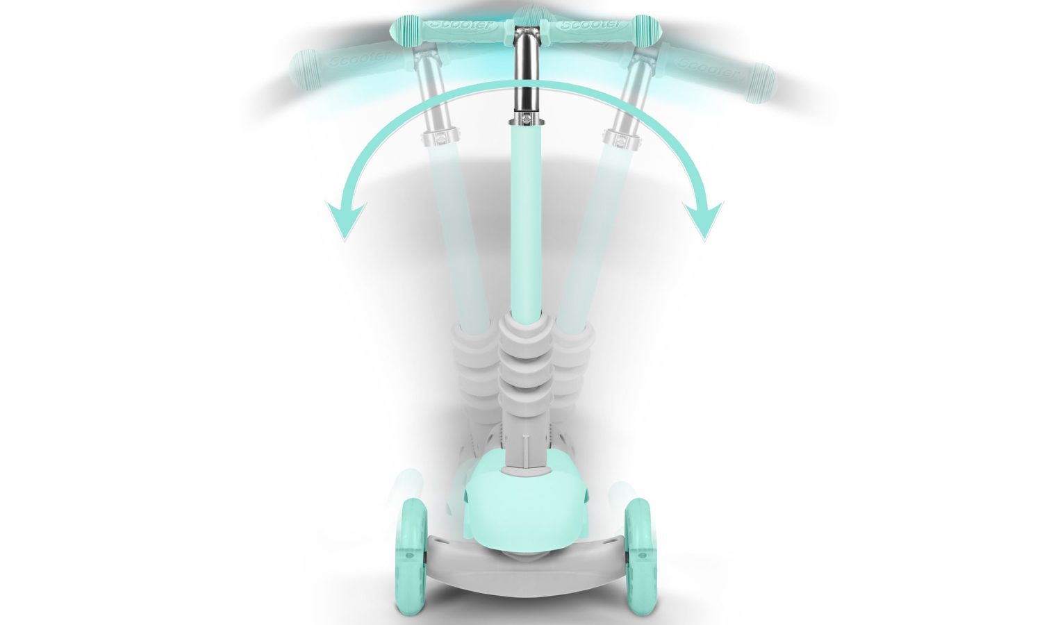 Самокат детский трехколесный Ricokids Buggy мятный 11