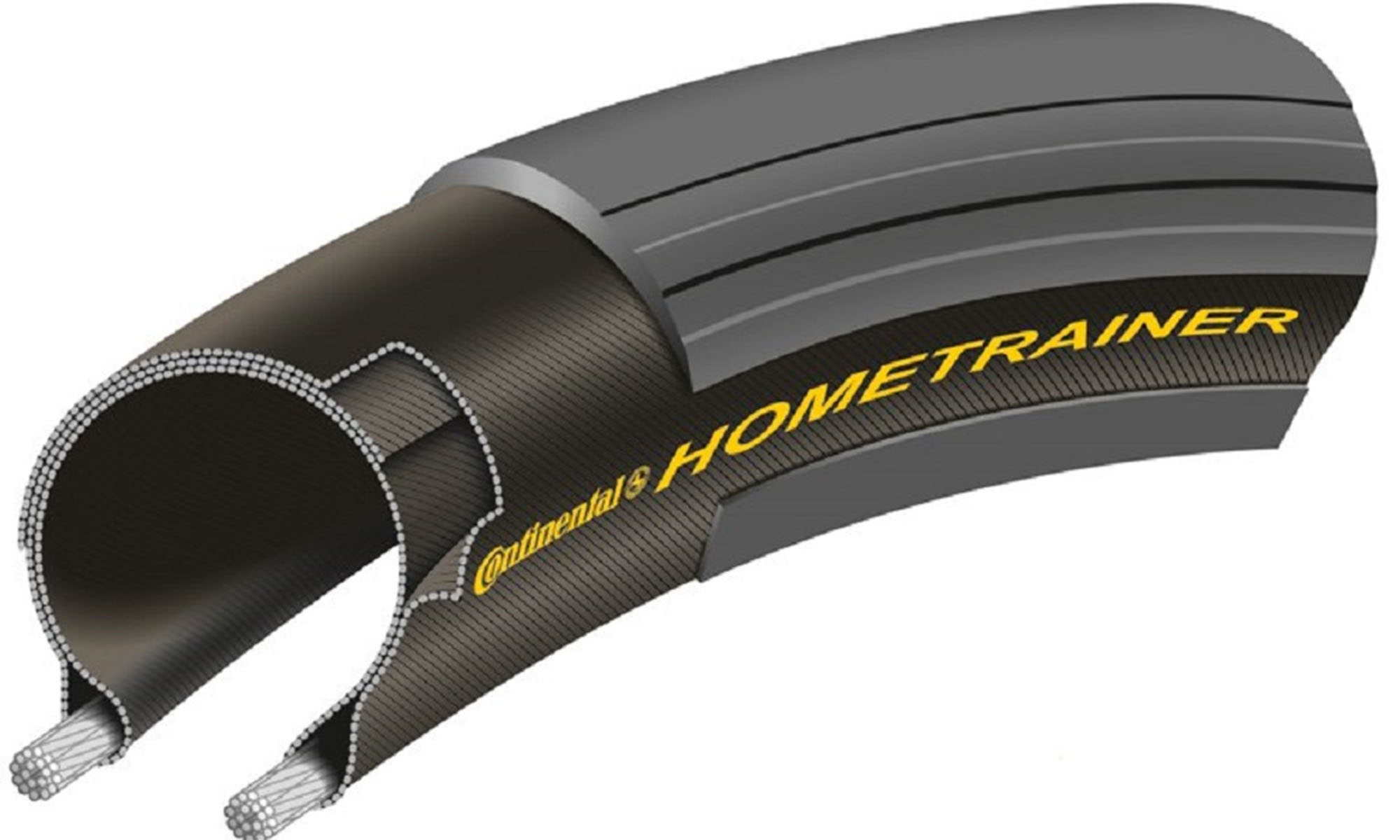 Покрышка Continental Hometrainer II 28" | 700 x 23C, черная, foldable skin 2