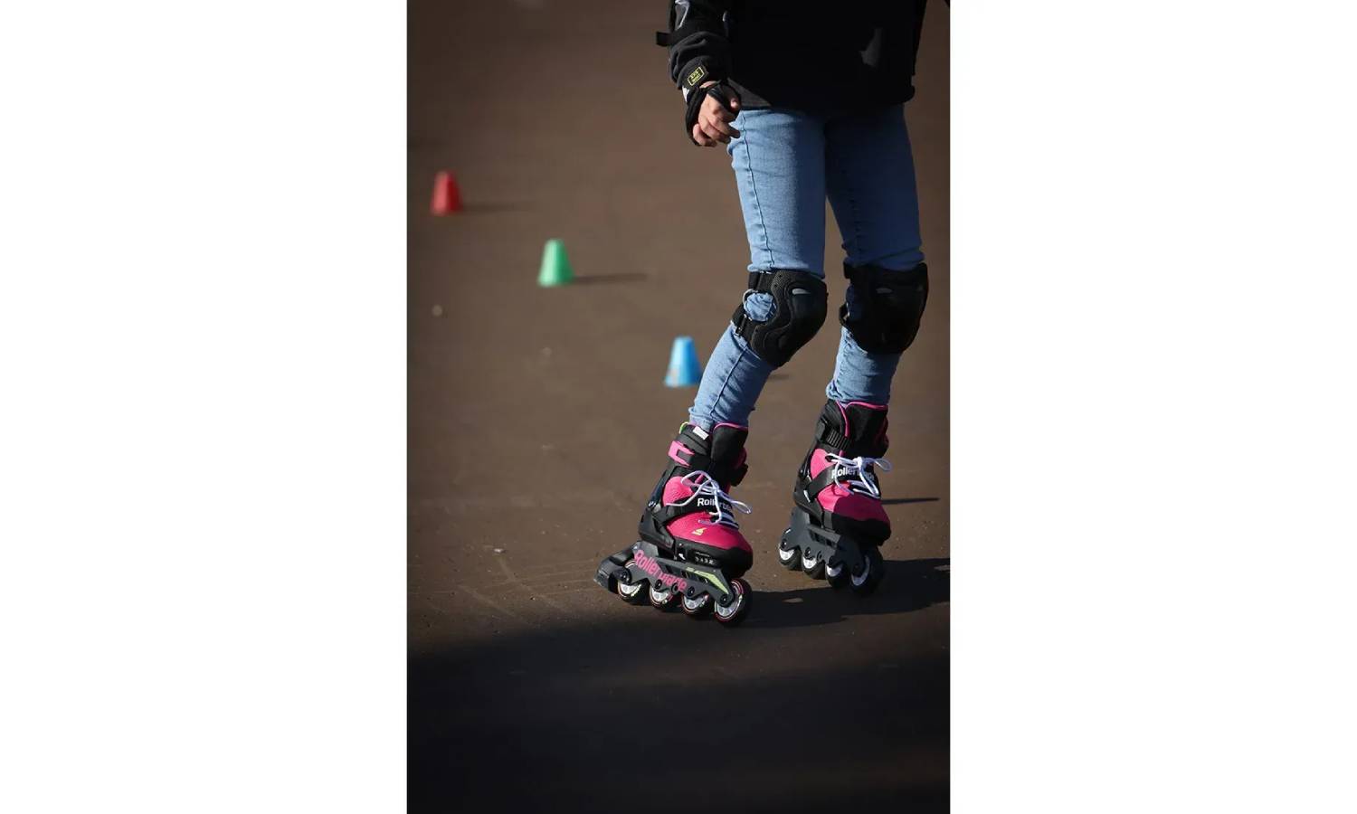 Фотография Ролики Rollerblade Microblade 2024 pink-light green 28-32 3