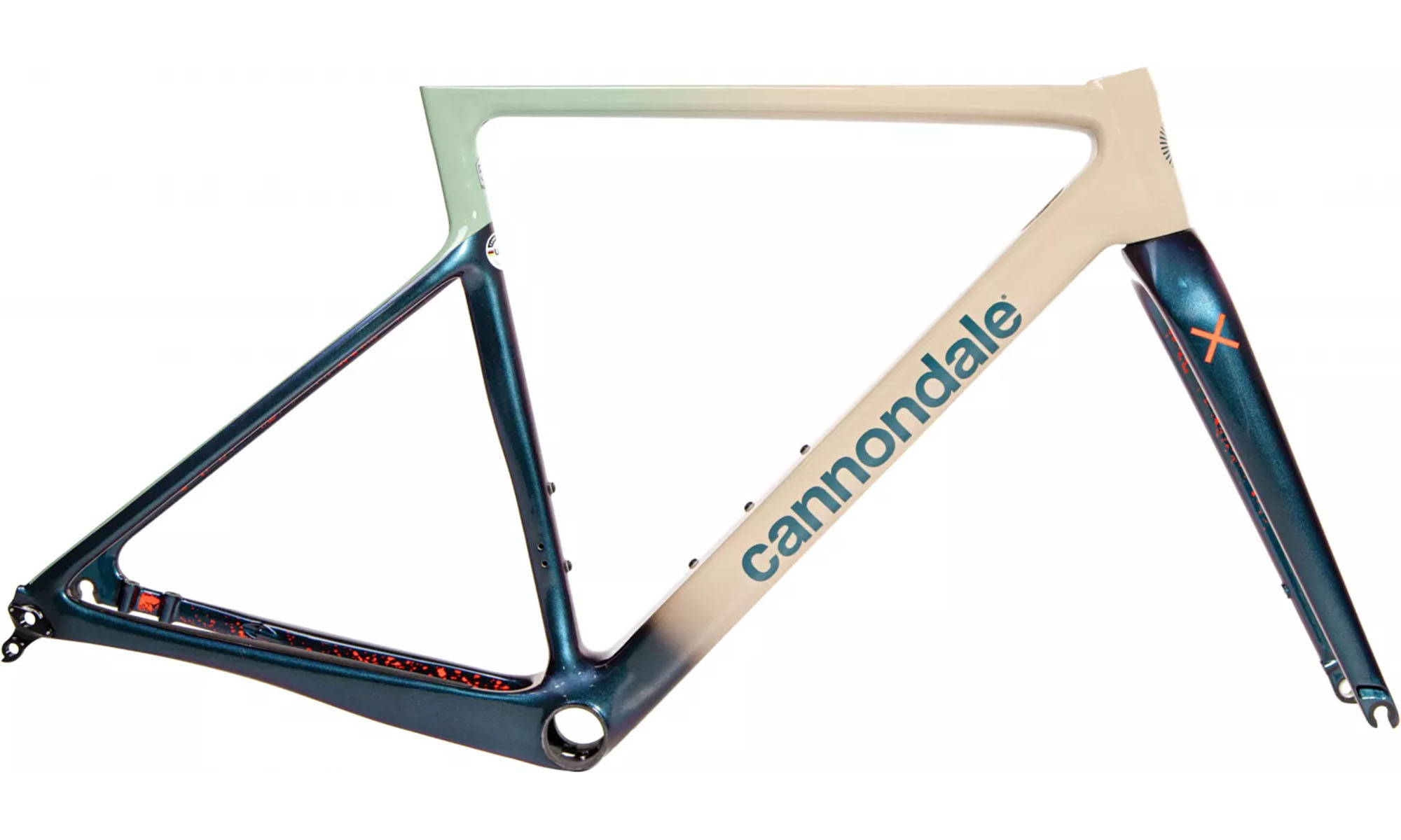 Рама Cannondale S6 EVO CX 28", размер M/L, рама 54см, год 2025, бежевый/синий Рама Cannondale S6 EVO CX 28", размер M/L, рама 54см, год 2025, бежевый/синий
