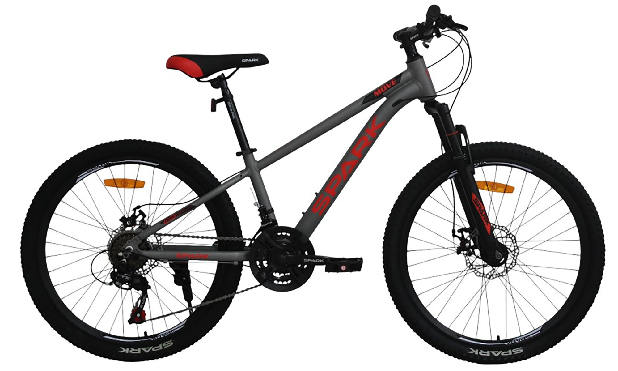 Велосипед SPARK MOVE 24", розмір XS, рама 12", рік 2026, сірий 