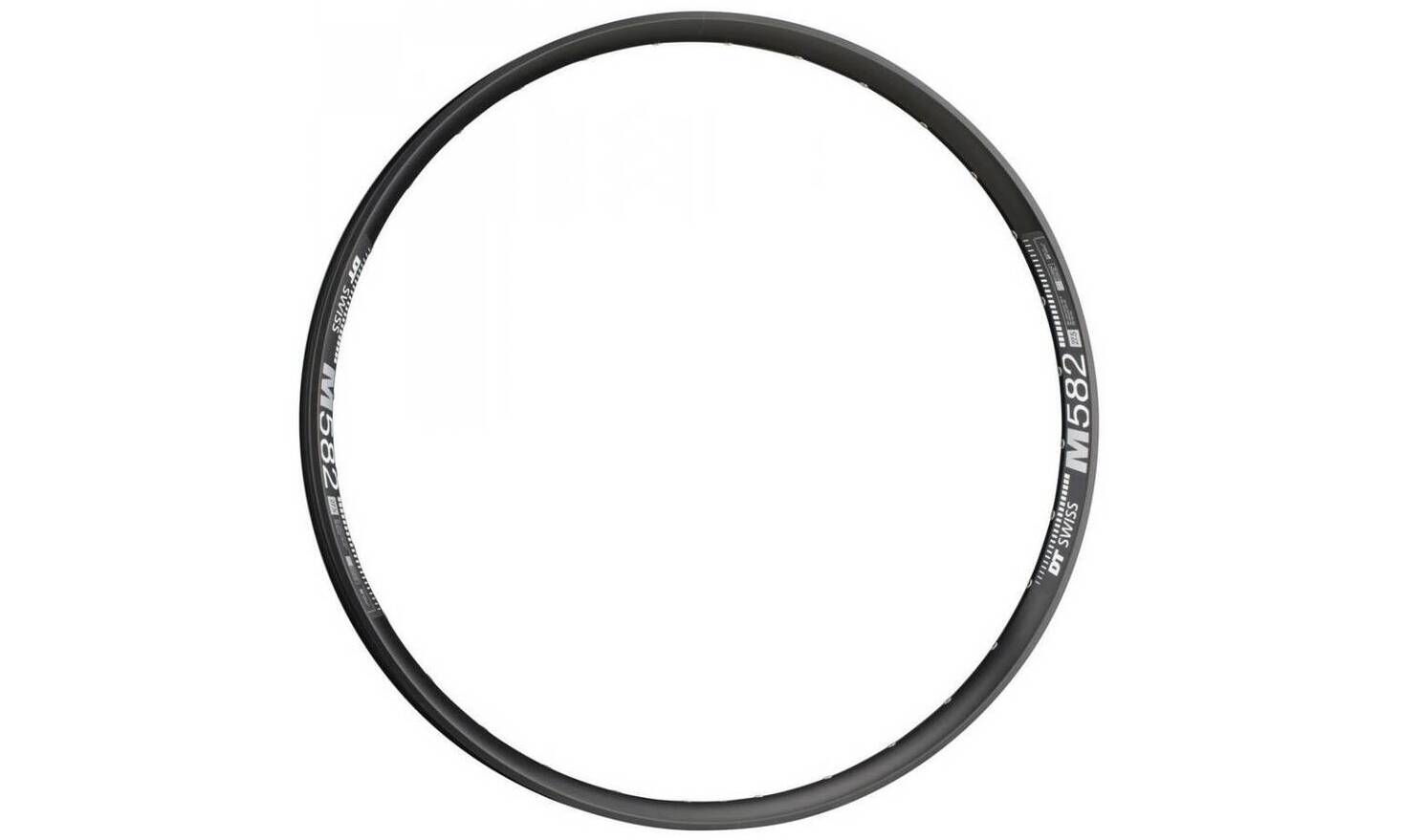 Обод DT Swiss M 582, 27.5", размер 584×40 мм, 28 отверстий, ниппель Presta, дисковые тормоза, черный 