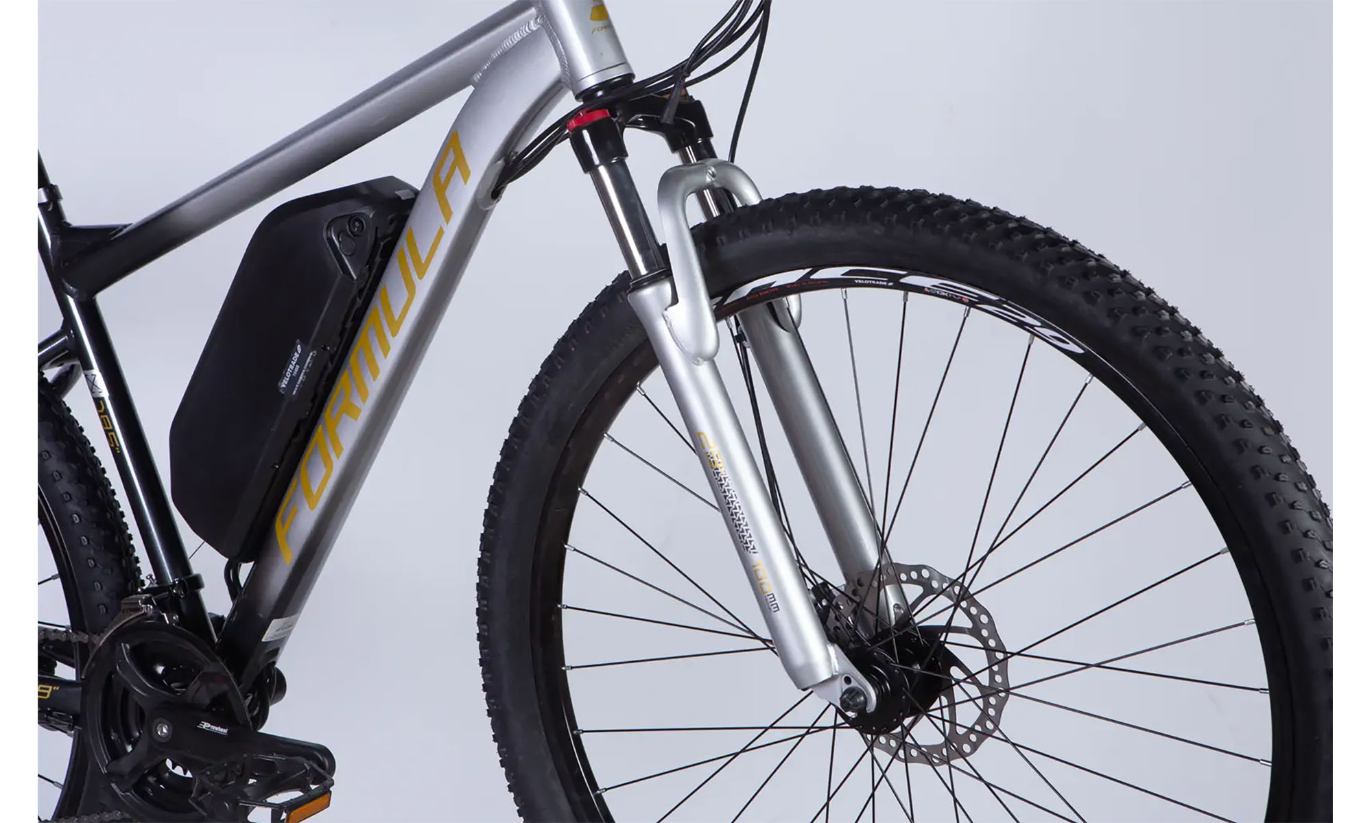 Велосипед з електроприводом Formula eF-1 DD CS 29", розмір XL, рама-21", 48B, 12.5А*г, 500Вт, рік 2026, сріблясто-чорний 2