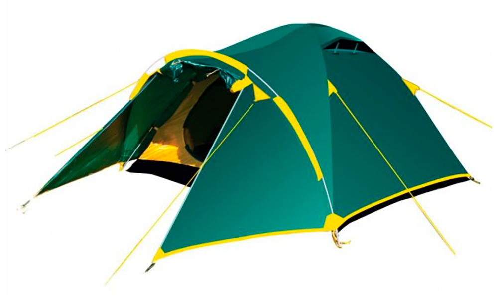 Палатка Tramp Lair 4 зелено-желтый