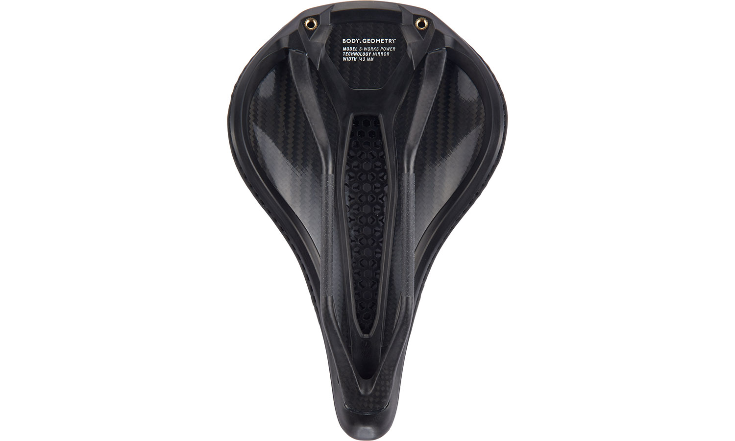 Фотография Седло Specialized SW POWER MIRROR SADDLE черное, ширина 143 мм (27120-8503) 2