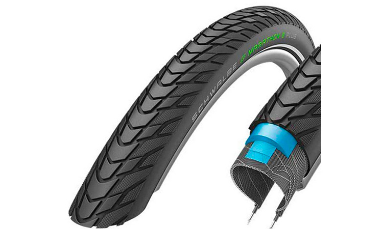 Фотографія Покришка 29x2.15 (55-622) Schwalbe MARATHON E-PLUS Smart DualGuard, TwinSkin B/B+RT HS498 ADDIX E 67EPI 39B