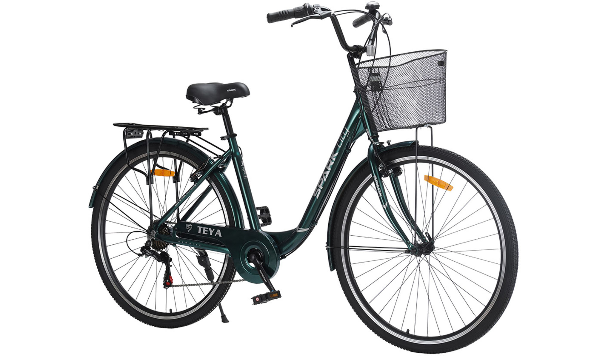 Велосипед SPARK CITY TEYA 28", розмір L, рама 18", рік 2026, темно-зелений 4
