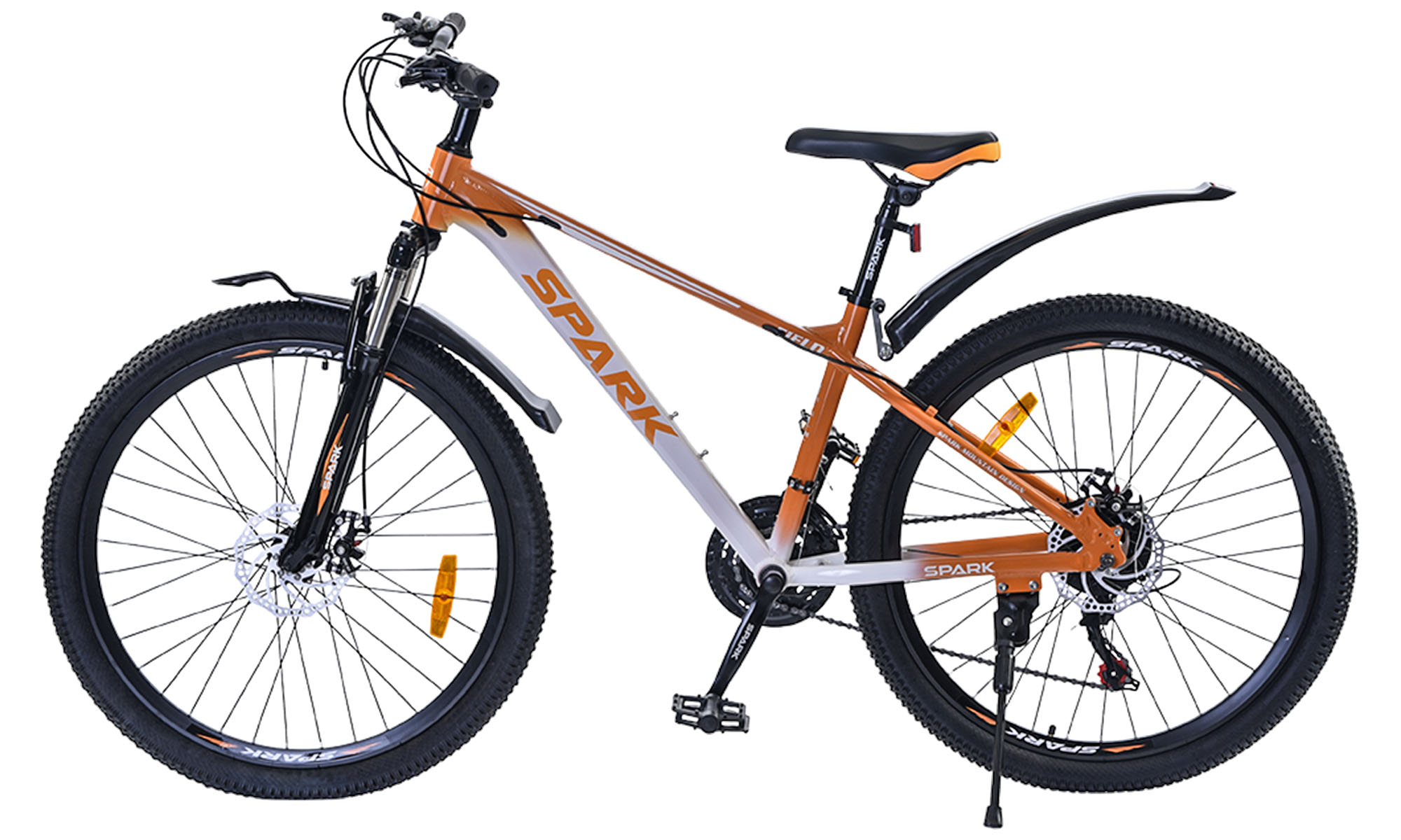 Велосипед SPARK FIELD 26", розмір S, рама 15", рік 2026, помаранчевий з сірим 2