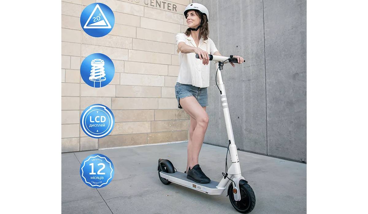 Электросамокат OKAI ES20-NEON 9" 300(600)W, 9.8Ah, NFC, App, белый 15 Электросамокат OKAI ES20-NEON 9" 300(600)W, 9.8Ah, NFC, App, белый 15