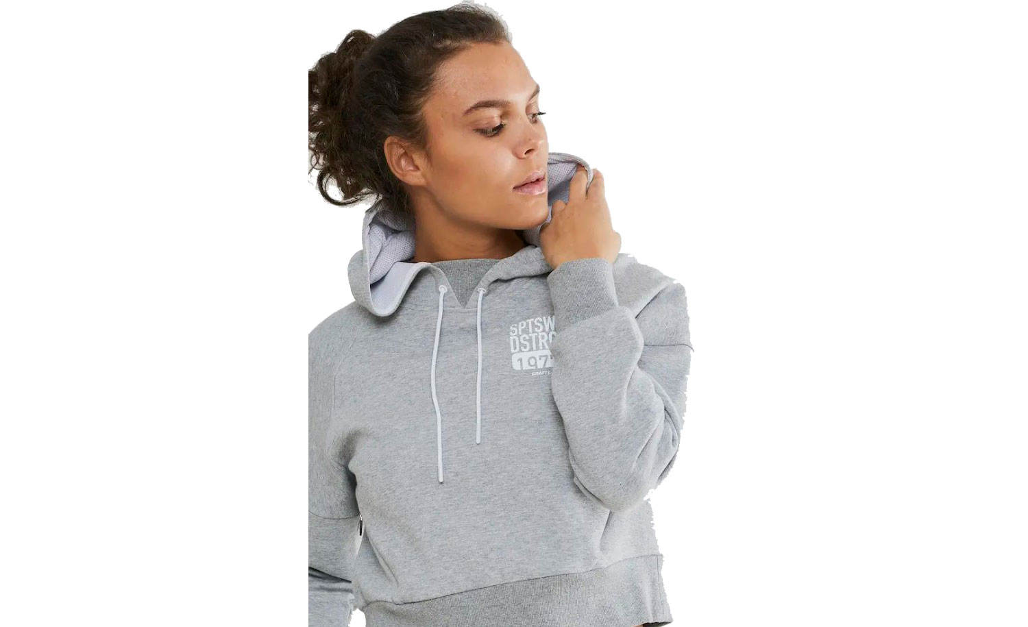 Худі Craft District Hoodie жіноча, розмір XS, сезон SS 19, білий 3