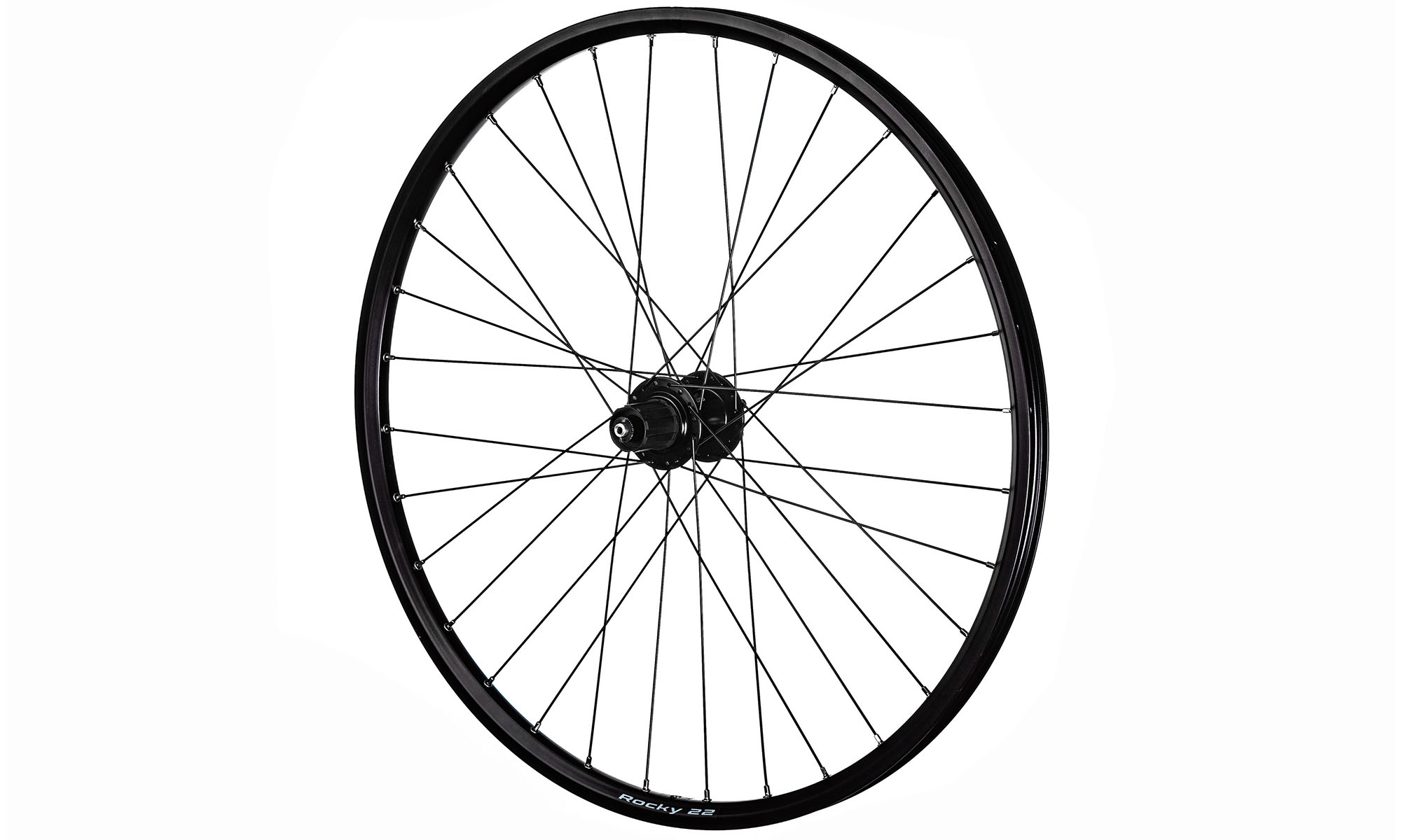 Колесо ONRIDE заднее 26" DISC, пром. подш., под кассету, 32 отв., эксц., 559х22, пистон., E-Bike, черн 