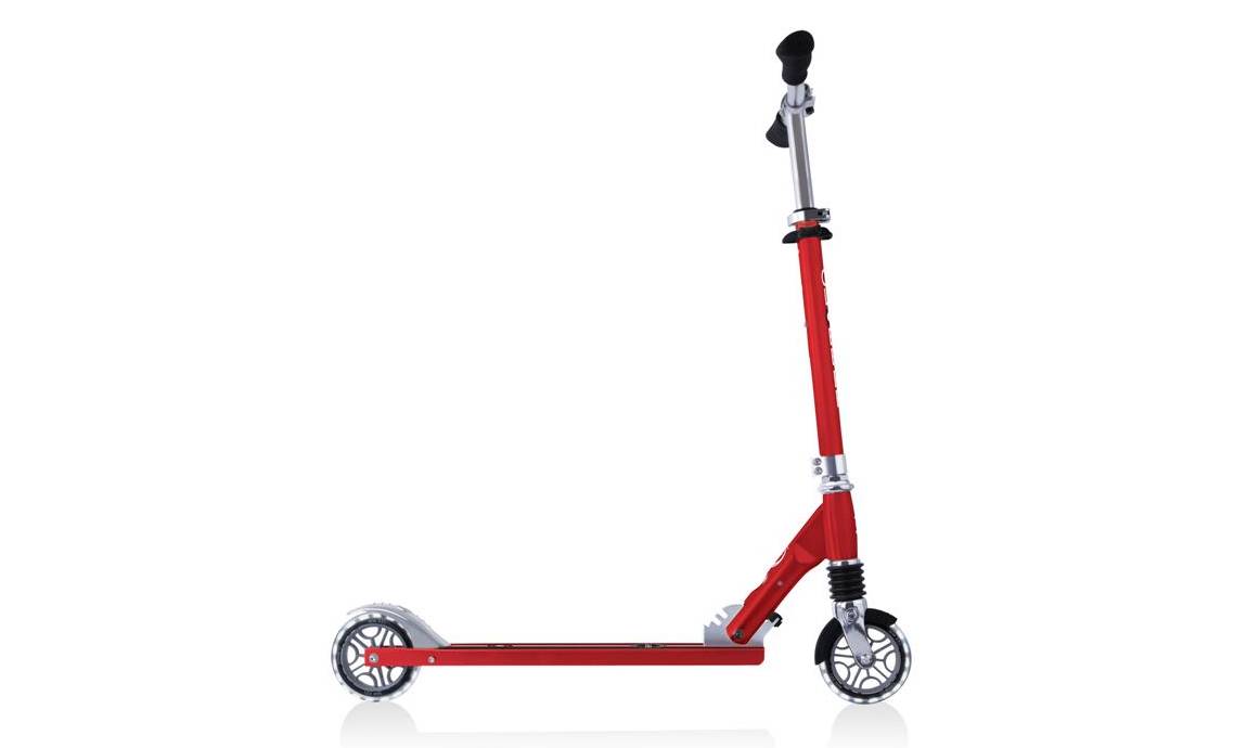 Самокат GLOBBER FLOW ELEMENT COMFORT LIGHTS, червоний, колеса з підсвічуванням, 5+ 7